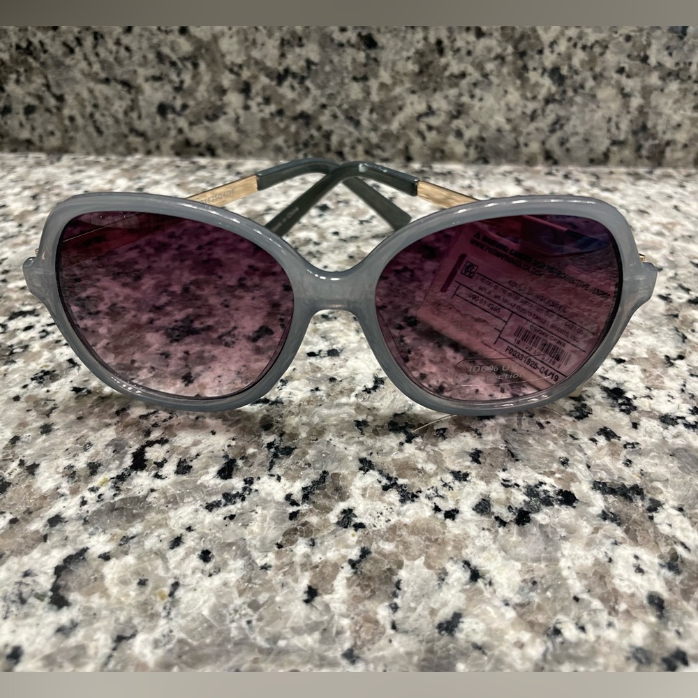 Gray and Gold sunglasses